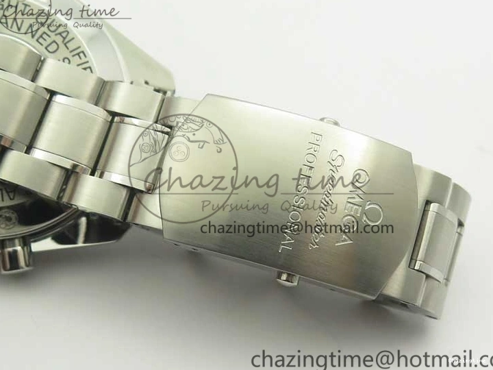 0419 Durable Speedmaster Professional SS OMF Best Edition Black Dial on SS Bracelet Manual Winding Chrono Movement 7995